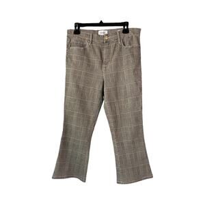 FRAME Cropped Flare Plaid Pants Women’s Size 30 | Designer Tailored Workwear EUC